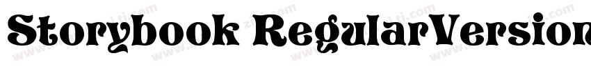 Storybook RegularVersion 10字体转换